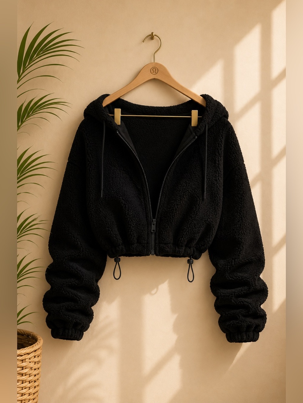 Women's Black Fleece Jacket
